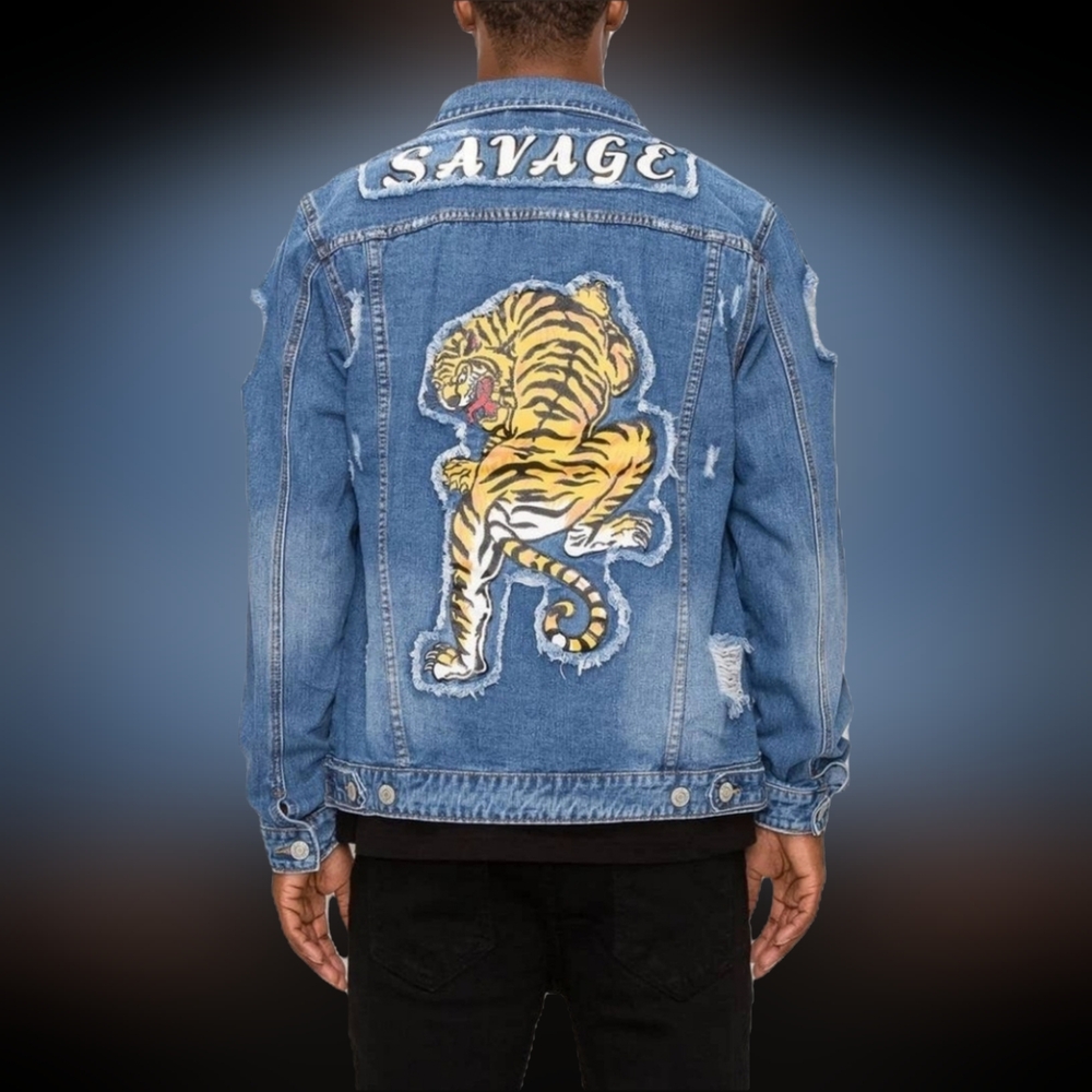 Savage Tiger Denim Jacket